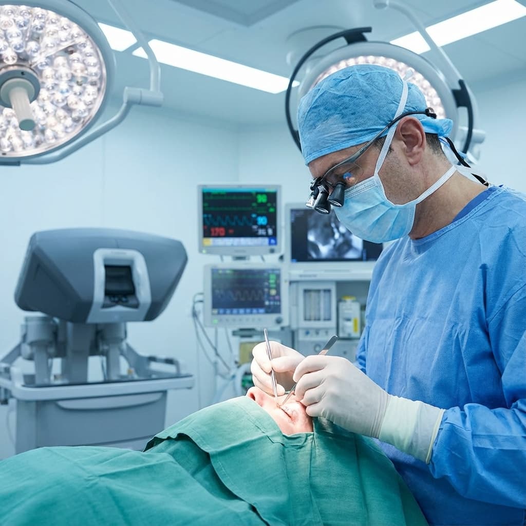 Dr. João Silva realizando procedimento